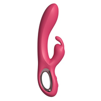 Rose Rabbit Vibrator USB Aufladbarer Silikon-Dildo G-Punkt Klitoris-Massage Doppelte Vibration Wasserdicht für Frauen
