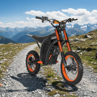 Moto électrique tout-terrain X1 48V 1500W avec moteur central 3200W de puissance maximale, style Surron