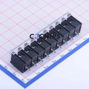 KF28S-7.62-9P Barrier Terminal Block Through hole Component (THT),P=7.62mm Connector With Cover Plate 7.62mm 1x9P Straight Pin - Product Image 2