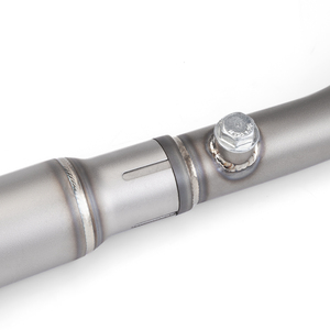 Tubo deslizante para <span class=keywords><strong>Honda</strong></span> <span class=keywords><strong>CRF300</strong></span> CRF300L <span class=keywords><strong>Rally</strong></span> 2021 2022-2024, tubo de escape para motocicleta modificado, tubo frontal de Escape inoxidable de 51mm - Product Image 2