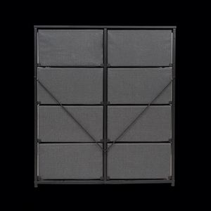 Modern Living Room Fabric <b>Cabinets</b> With Freestanding Durable Stainless Steel MDF Panel and Pine Various Colors - Product Image 3