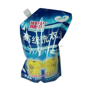 Fashion Pack 2KG Plastic Stand Up Spout Bags For Laundry Detergent