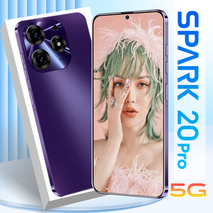 Ponsel pintar android Tecno spark 20 pro 5g, ponsel pintar android 2 sim, kamera keamanan tidak terkunci, ponsel baru dengan google play - Product Image 2