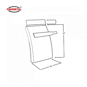 Kit de montage de garde-boue arrière en acier inoxydable <span class=keywords><strong>Pino</strong></span> de 34 pouces avec bras triangulaire - Product Image 3