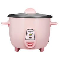 Grosir Pabrik Cina Peralatan Dapur Mini Multiwarna Plastik Penanak Nasi Listrik 0,6 L 1.0 L 1,5 L 1,8 L 2,0 L 2,8 L