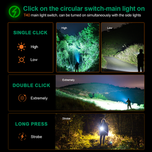 Nhà máy trực tiếp xách tay cường độ cao 90 ° có thể điều chỉnh ánh sáng ngọn đuốc COB làm việc cắm trại ánh sáng có thể sạc lại dẫn đèn pin - Product Image 2