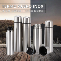 Termos Portabel Klasik dari Baja Tahan Karat untuk Dewasa - Isolasi Termal 12-24 Jam Botol Air Ramah Lingkungan