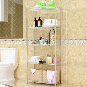 Spot <span class=keywords><strong>Commodity</strong></span> 5 Tier Ajustable Aprobación NSF Estantería de metal Estante de almacenamiento de cocina Estante de alambre - Product Image 5