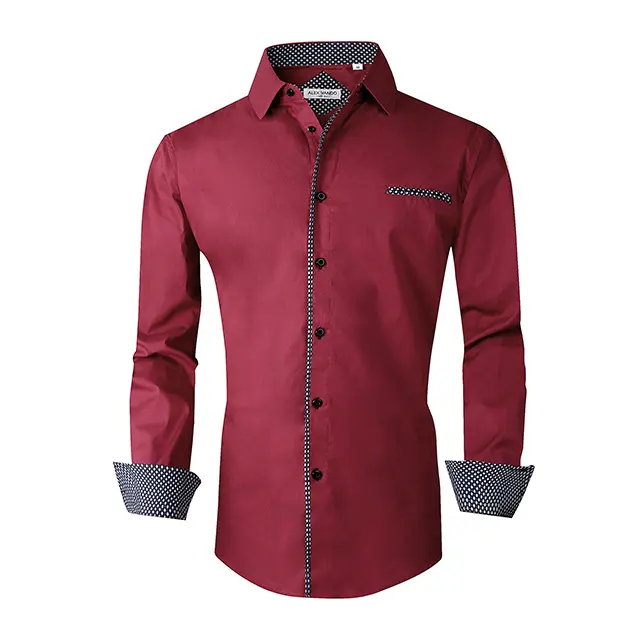 Men's Classic Fit Solid Dress Shirt Long Sleeve For Men Formal Dress Shirts