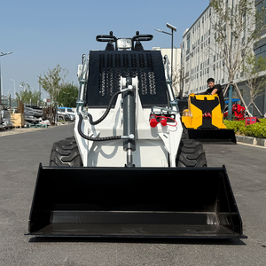 Hoogrenderende Sneeuwverwijdering Graaflaadmachine 4X4 Diesel <span class=keywords><strong>Mini</strong></span> Skid Stuurlader Emmer/Vijzel/Vork Optioneel - Product Image 6