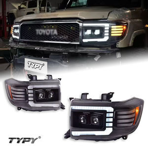 Nouveaux feux de jour à LED 12V et clignotants séquentiels pour l'assemblage des phares de Land Cruiser LC76, conversion LC71 - Product Image 1