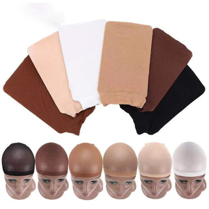 Bonnets à Perruque en Filet Réglables <span class=keywords><strong>Nude</strong></span> pour la Fabrication de Perruques, Conditionnement Personnalisé de Bonnets à Perruque pour Cheveux Humains (Vente en Gros) - Product Image 4
