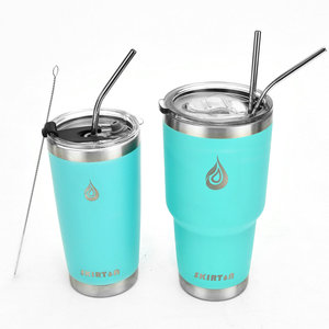 20 औंस 30 औंस वैक्यूम पाउडर लेपित वासासास स्टेनलेस स्टील कॉफी मग टंबलर कप स्लाइड ढक्कन के साथ 20 औंस 30 औंस 30 औंस - Product Image 2