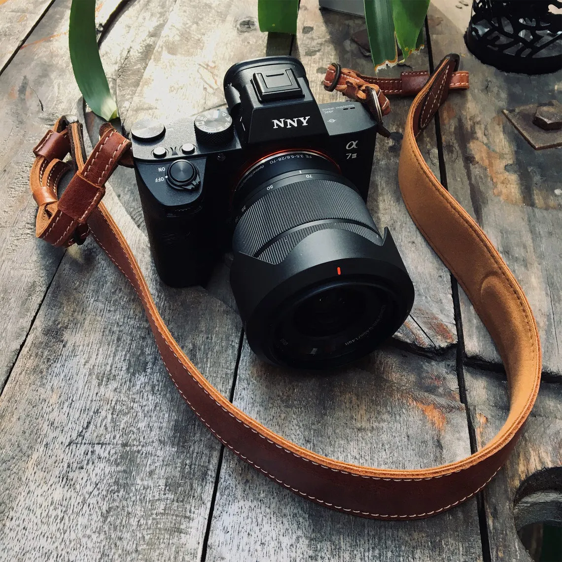 OEM Genuine Leather Dslr Camera Holder Video Camera Strap Accessories For Canon Nikon Sony