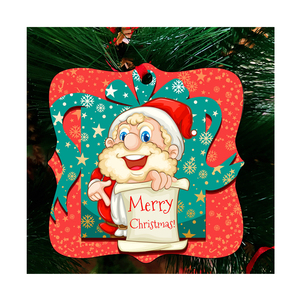 Ornamenti Personalizzati in Alluminio per Sublimazione Benelux Berlino 2026 con Nastri Rossi - Product Image 4