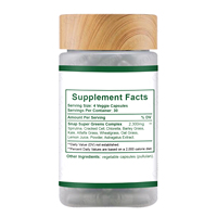 Livraison Rapide OEM ODM Usine GMP Marque Privée Spiruline Multivitamines Minéraux Capsules Végétaliennes de Qualité 60 Capsules Améliore la Mémoire