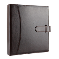 Claquettes personnalisées en cuir Pu, format A4, avec Logo imprimé, couvre-anneau, classeur dans le dossier