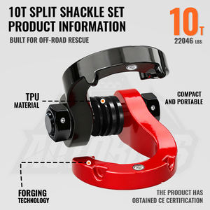 AUTOBOTS Universele Stalen Trekhaak Aanhangwagen Trekhaak Trekring Trekhaak Schakel Gesp Gespleten D-Ring Schakels - Product Image 4