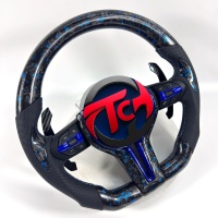 Volant en fibre de carbone forgée pour F10 F11 F15 F18 F20 F23 F25 F30 F32 F35 F40 F80 E84 E87 E90 E92 E93 Accessoires de voiture