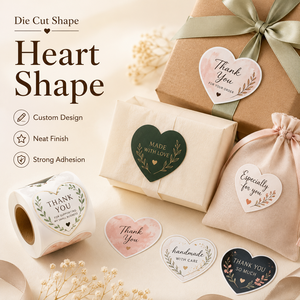 Autocollants personnalisés découpés à la forme, plusieurs formes, livraison rapide, étiquettes personnalisées avec logo pour la décoration de cadeaux et de marques - Product Image 5