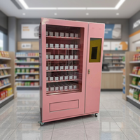 Máquina Expendedora de Bebidas y Snacks de Gran Capacidad, 200-300 Artículos, Pago con Monedas, Fichas, Tarjeta QR, para Centros Comerciales, Bibliotecas, Oficinas