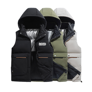 Chaleco Acolchado Impermeable con Cremallera, Sin Mangas, Desmontable, Informal, de Invierno, con Grafeno para Mantener el Calor, Chaqueta para Hombre para Exteriores - Product Image 4