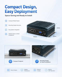 Computadora Industrial Integrada con Doble LAN, 2 COM, USB, HD, VGA, Compatible con Windows y <span class=keywords><strong>Linux</strong></span> para Control de Máquinas - Product Image 6