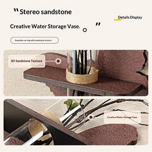 Peinture décorative hydroponique en <span class=keywords><strong>grès</strong></span> vert avec lumière LED silencieuse pour l'entrée de la maison, le couloir, le salon - Product Image 3