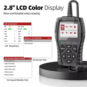 เครื่องมือวิเคราะห์รถยนต์ OBD2 แสดงรหัสข้อผิดพลาดทั้งระบบ พร้อม WIFI USB จอ LED สำหรับตรวจสอบเครื่องยนต์ เกียร์ ABS SRS - Product Image 3