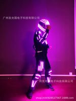 Costume de Robot de danse à LED à changement de couleur Costume de Robot lumineux pour la scène et la fête