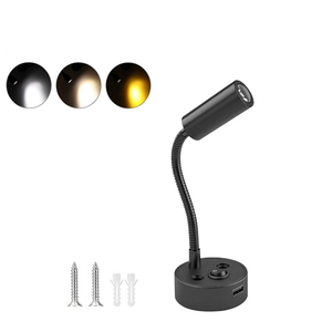Lampe de lecture pour camping-car <span class=keywords><strong>avec</strong></span> <span class=keywords><strong>port</strong></span> de charge <span class=keywords><strong>USB</strong></span>, éclairage intérieur pour camping-car <span class=keywords><strong>12V</strong></span> CC, luminaires LED flexibles - Product Image 2