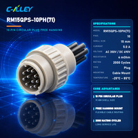 Connecteur circulaire 10 broches, support de câble suspendu, 5A 350V 490V, coque 15mm, série RM, prise industrielle