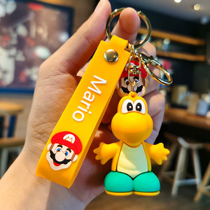 Llaveros de PVC 3D de Dibujos Animados de Anime <span class=keywords><strong>Super</strong></span> <span class=keywords><strong>Mario</strong></span> <span class=keywords><strong>Bros</strong></span>, Llavero de Goma Personalizado con Forma de Hongo, <span class=keywords><strong>Luigi</strong></span>, Yoshi, Regalo Promocional - Product Image 6