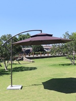 Parasol d'extérieur double toit banane pour cour, villa, jardin, loisirs, pliable et démontable