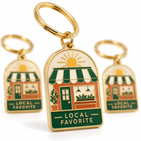 Porte-clés en métal émaillé personnalisé avec logo, vente en gros, cadeau promotionnel, fournisseur OEM en vrac, fabricant de porte-clés