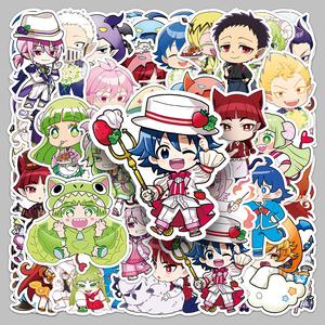 50pcs usine en gros créatif Anime périphérique vinyle imprime Mairimashita Lruma-kun autocollants pour tasses à café et livres d'images - Product Image 1