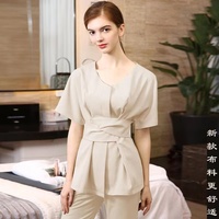Ropa DE TRABAJO DE esteticista, terapia de pies China femenina y técnico de baño de pies, ropa de trabajo para Asistente de hotel