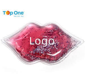 TopOne Meilleures ventes Chaud Froid Réutilisable En Forme De Lèvre Perles De Gel Thérapie Smart Ice Pack Cliniques Esthétiques - Product Image 1