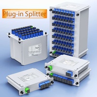 Divisor de Fibra Óptica PLC 1X2-1X16, Tipo Controlador Programable para Redes FTTH PON 4G WiFi en Exteriores, Longitud de Onda 190/1281310 Nm.