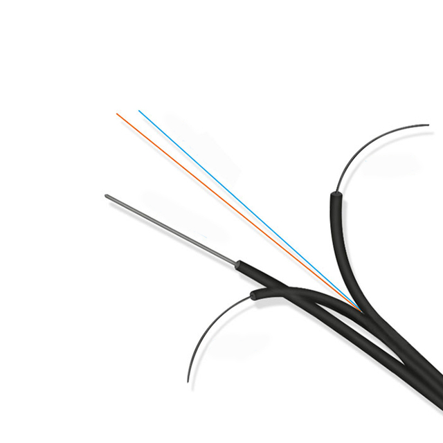GJYXFCH-1B1/4B1 1core 2F 4F Outdoor Self-Support Steel Wire FTTH Fiber Optic Drop Cable With GFRP Strength Member LSZH Jacket