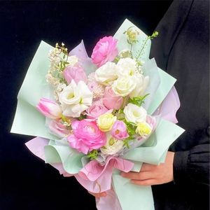 LUCIA Papel de regalo de flores Papel <span class=keywords><strong>Caria</strong></span> Ramo de San Valentín Material de embalaje LF160350 - Product Image 2