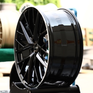 Jantes forgées HTOR 5x114.3 Noir brillant 19 20 21 pouces 24x12 Jantes de voiture Luxe Sport Adapté pour <span class=keywords><strong>Martin</strong></span> DB12 Lucid Air SU7 Q5 Q7 - Product Image 3
