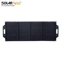 100W 19.8V Étanche Portable Mono Pliable Panneau Solaire Double Ports USB Couverture de Charge