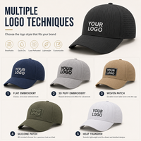 Casquette de performance personnalisée motif léopard, perforations laser, ventilation, imperméable, respirante, 6 panneaux, unisexe, pour événements sportifs et articles promotionnels d'équipe