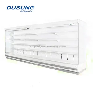 Best seller vertical upright cake display refrigerator chiller for supermarket grocery store open cold fridge for sale