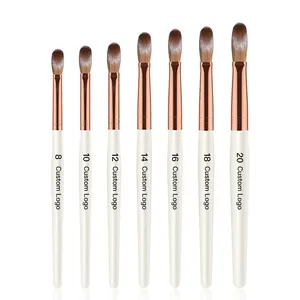 Professional Private Label Brushes Nail Art Supplies Personalized Germany 100% Kolinsky Acrylic Nail Brush 12 With Wood Handle