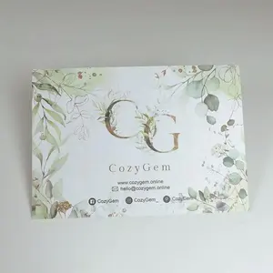 Impressão personalizada de alta qualidade Luxo Obrigado Cartões Para Empresas Produto Gift Tags Card