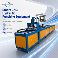 Equipo de Perforación Automática CNC para Perfiles de Aluminio, 6 Orificios, Hidráulico, Perforadora de Orificios Cuadrados para Tubos de Aluminio
