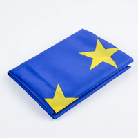 Drapeau européen double face en polyester 3x5 pieds, pour extérieur, Union européenne, drapeau UE, vente en gros, directement de l'usine