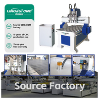 Machine de fraisage CNC à bois de haute précision, double tête, fraiseuse à broche, graveur 6090, routeur CNC pour le travail du bois